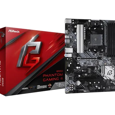 Asrock płyta główna b550 phantom gaming 4 am4 4ddr4 hdmi m.2 atx