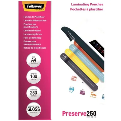 Folia do laminowania a4 Fellowes 5401802 250mic 100 szt