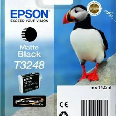 Tusz oryginalny EPSON t3248 c13t32484010 matte czarny 14 ml
