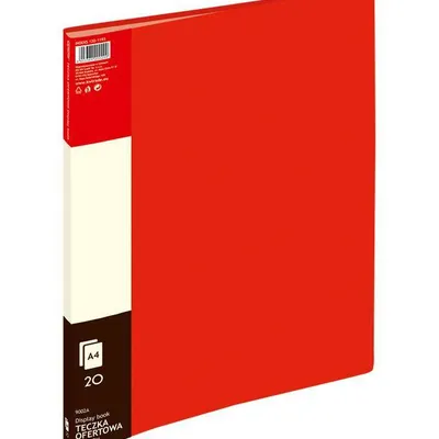 Album ofertowy a4 Grand 9002 120-1193 czerwony pvc 20 kieszeni