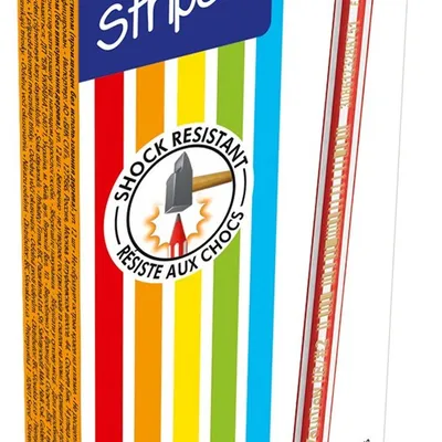 Ołówek ostrzony z gumką bezdrzewny BIC evolution stripes 646 hb 8960342 hb