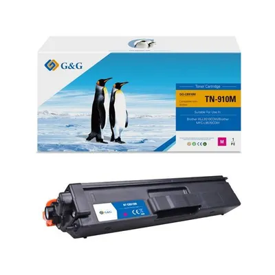 G&g kompatybilny toner z tn-910m, magenta, 9000s, nt-cb910m, dla brother hl-l8350cdw, mfc-l8900cdw, n