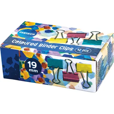Klipy 19mm kolorowe CENTRUM 82755 12szt