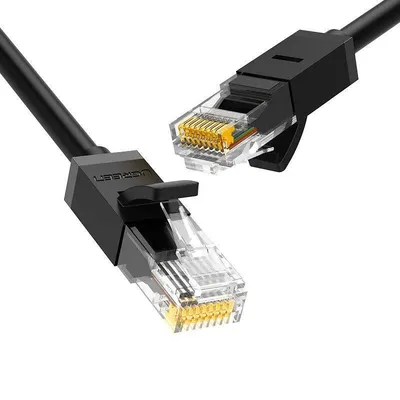 Kabel sieciowy UGREEN nw102 ethernet rj45, cat.6, utp, 8m (czarny)