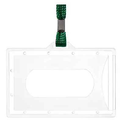 Identyfikator z taśmą ARGO 601285 zielony 50szt