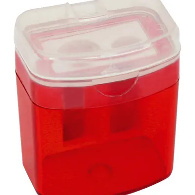 Temperówka podwójna plastikowa Fiorello gr-862-3 z pojemnikiem 130-1808 mix