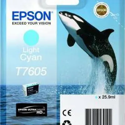 Tusz oryginalny EPSON t7605 c13t76054010 light cyan 25,9 ml