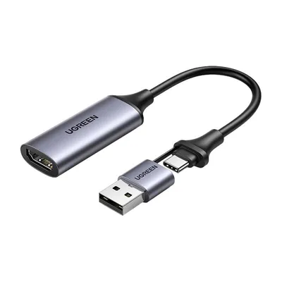 Karta przechwytywania obrazu / grabber hdmi UGREEN cm489, 4k 60hz, usb + usb-c