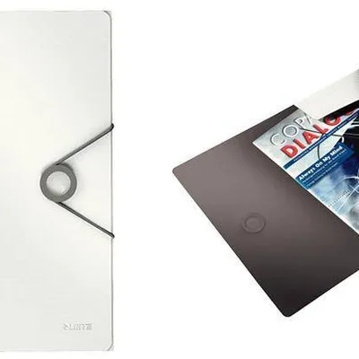 Teczka z gumką a4 LEITZ solid 45631001 biała pp