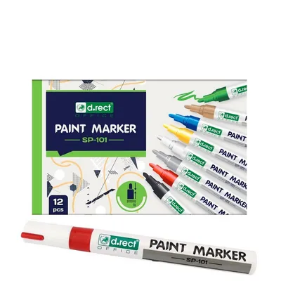 Marker olejowy D.RECT sp-101 czerwony 2-4.5mm