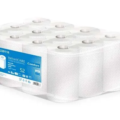 Ręcznik papierowy dwuwarstwowy celulozowy VELVET care mini 52 comfort 5220116 biały 52m 12 szt.