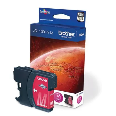 Tusz oryginalny BROTHER lc1100hym magenta 750 stron