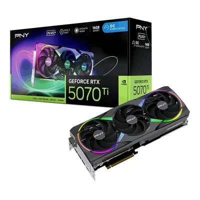 Pny karta graficzna geforce rtx5070ti+ 16gb argb vcg5071t16tfxxpb1-o