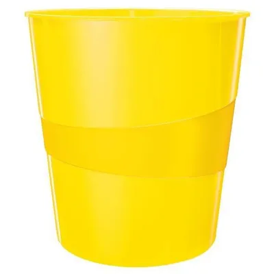 Kosz na śmieci 15l LEITZ wow 52781016 żółty metaliczny