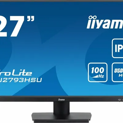 Iiyama monitor prolite xu2793hsu-b6 27 cali ips.hdmi.dp.2x2w.usbx2.fhd.slim.100hz