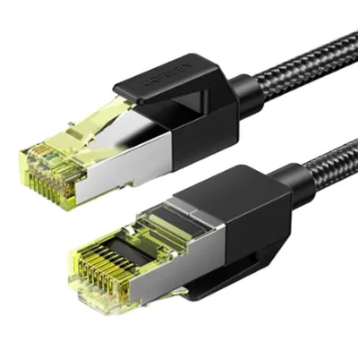 Ugreen nw150 kabel sieciowy w oplocie, ethernet rj45, cat.7, f/ftp, 5m (czarny)