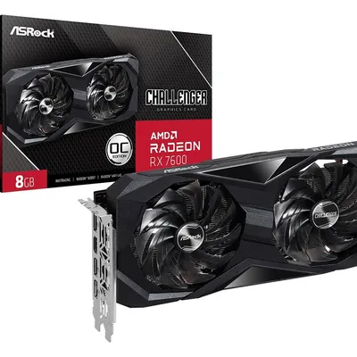 Asrock karta graficzna radeon rx 7600 challenger 8g oc gddr6 128bit
