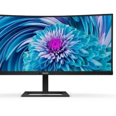 Philips monitor 346e2cuae 34 cale va curved hdmi, dp, usb-c głośniki, regulowana wysokość