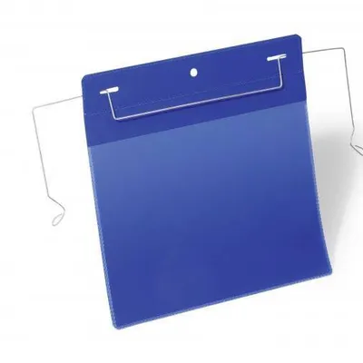 Kieszeń magazynowa pozioma z uchwytwami z drutu a5 DURABLE 175207 niebieska 50szt