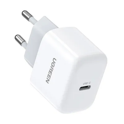 Mini ładowarka sieciowa UGREEN cd241, usb-c, 20w, pd (biała)