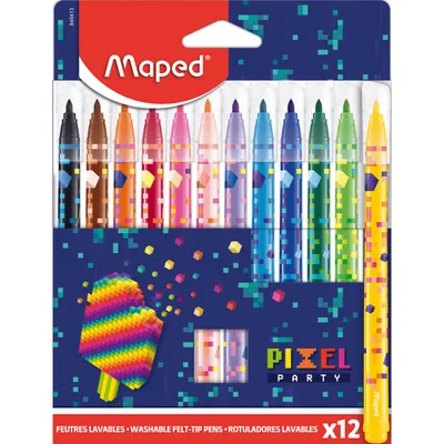 Flamastry MAPED pixel 12 szt