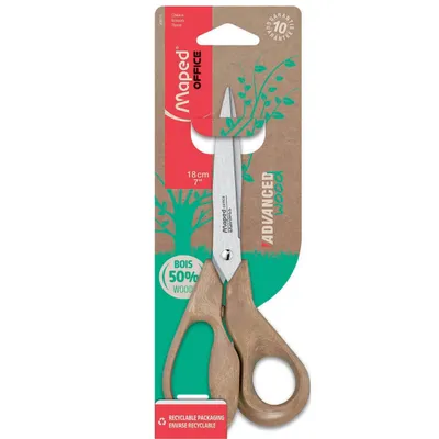 Nożyczki MAPED advanced wood 21 cm blister kartonowy