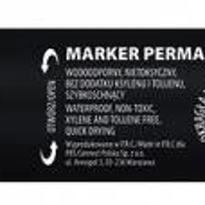 Marker permanentny OFFICE PRODUCTS czarny okrągła 1-3mm