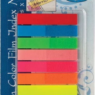 Zakładki indeksujące foliowe 45x8mm CENTRUM 83504 neon*8 20szt