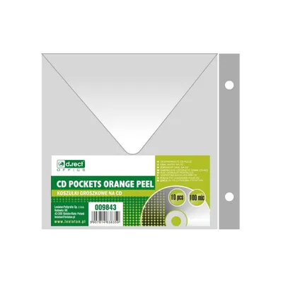 Koszulki groszkowe cd D.RECT 100mic 10szt