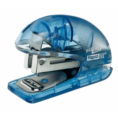 Zszywacz RAPID baby f4 niebieski przezroczysty 10 kartek