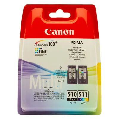 Tusz oryginalny CANON pg510/cl511 2970b010 cmyk 220 stron