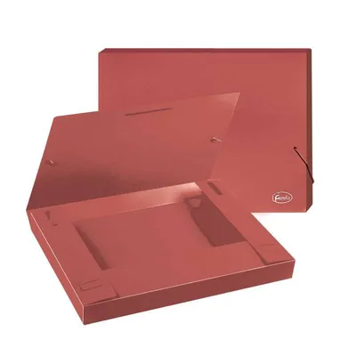 Teczka z gumką a4 FOROFIS 91167 czerwona plastik 0.6mm 30mm