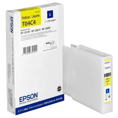 Tusz oryginalny EPSON t04c44 c13t04c440 yellow 1700 stron