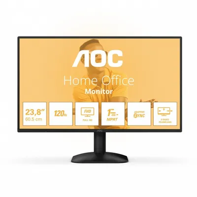 Aoc monitor 23.8 cala 24b31h ips 120hz hdmi vga