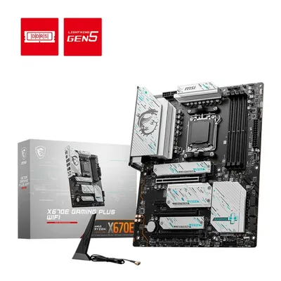 Msi płyta główna x670e gaming plus wifi am5 4ddr5 hdmi atx