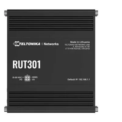 Teltonika router rut301 4xlan, 1xwan, usb 2.0, 2xdi, 2xdo