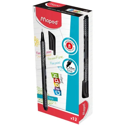 Cienkopis MAPED graph peps deco czarny 0.4mm