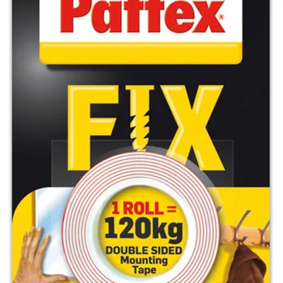 Taśma dwustronna montażowa 19mmx1,5m PATTEX fix