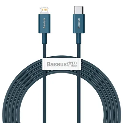 Kabel usb-c do lightning Baseus superior series, 20w, pd, 2m (niebieski)