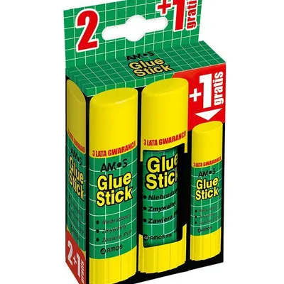 Klej w sztyfcie pvp Amos 130-1811 2x22g+1 gratis