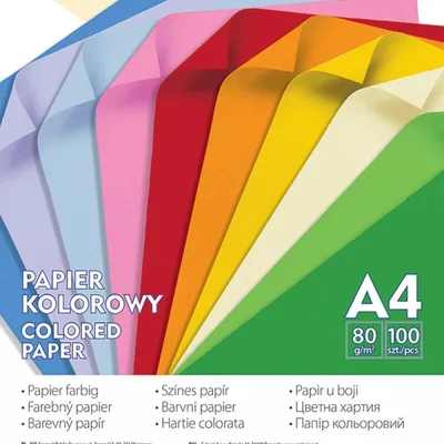 Papier kolorowy a4 80g GIMBOO mix neonowy 100ark