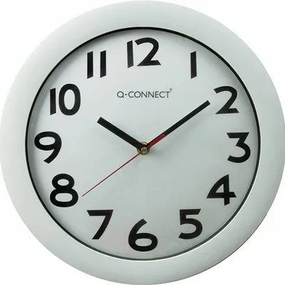 Zegar ścienny 30cm Q-Connect budapest biały 4cm