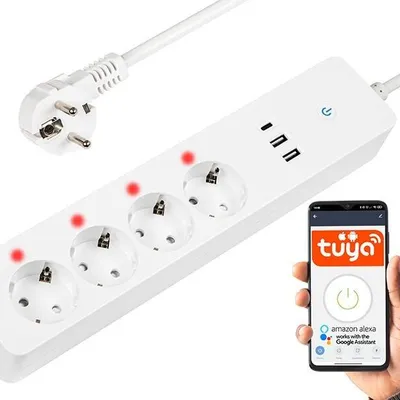Blow inteligentna listwa zasilająca 1,5m 2xusb+usb-c wifi tuya