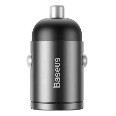 Mini ładowarka samochodowa Baseus tiny star usb-c, qc 4.0+, pd, 30w (szara)