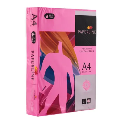 Papier ksero kolor a4 PAPERLINE różowy fluorescencyjny 75g 500 ark