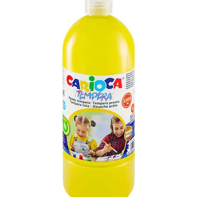 Farba tempera Carioca 40430/03 170-2647 1000ml żółta