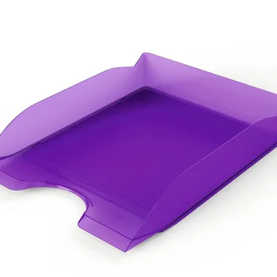Szuflada a4 DURABLE basic 1701674992 przezroczysta fioletowa 253x63x337mm
