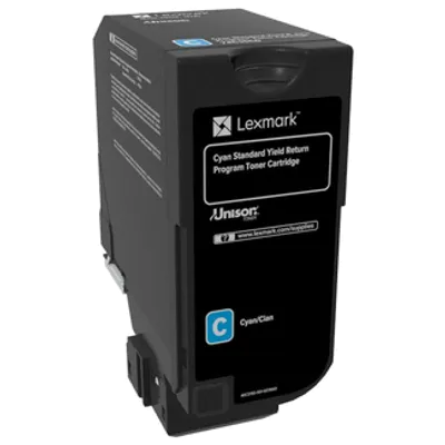 Toner oryginalny LEXMARK 74c2sc0 cyan 7000 stron
