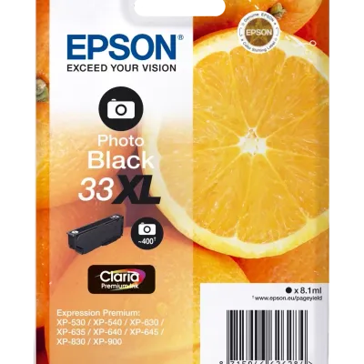 Tusz oryginalny EPSON t3361 c13t33614012 photo czarny 8,1 ml