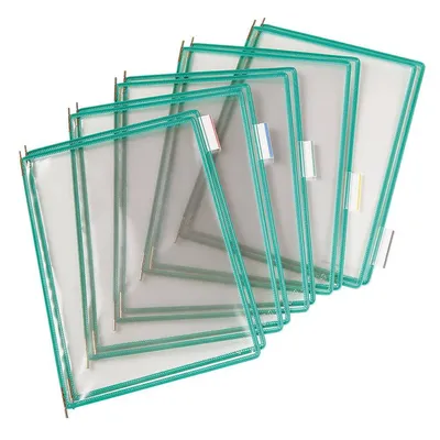 Panele prezentacyjne a4 TARIFOLD 114005 tr zielone 10szt